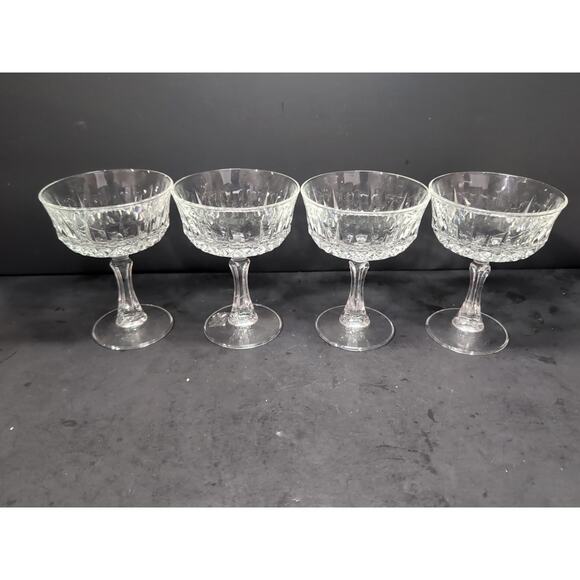 Wheaton Glass House Cotillion Set, Vintage Champagne Sherbet Glasses, Set of 4 - Picture 4 of 9